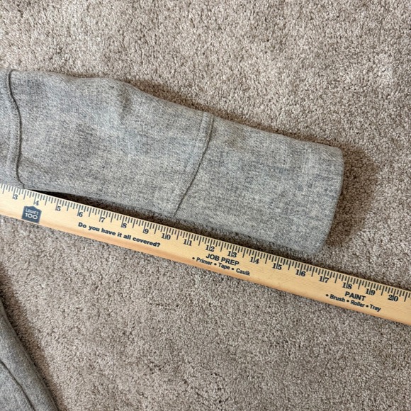 J.Crew Chateau Parka Italian Stadium-Cloth Wool Grey Faux Fur Hood Coat Size 0 - Picture 8 of 11